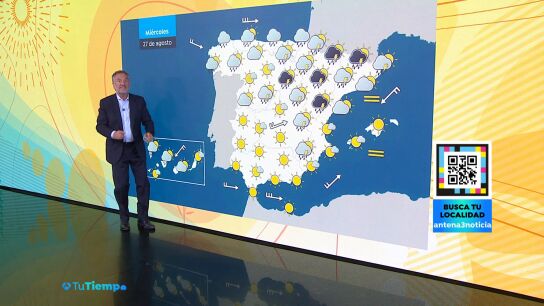 Previsi&oacute;n para el mi&eacute;rcoles 27 de agosto