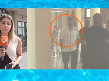 Álex García en el tanatorio Álex García en el tanatorio