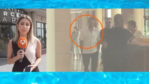 Álex García en el tanatorio Álex García en el tanatorio