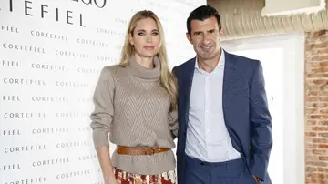Helene Svedin y Luis Figo Helene Svedin y Luis Figo