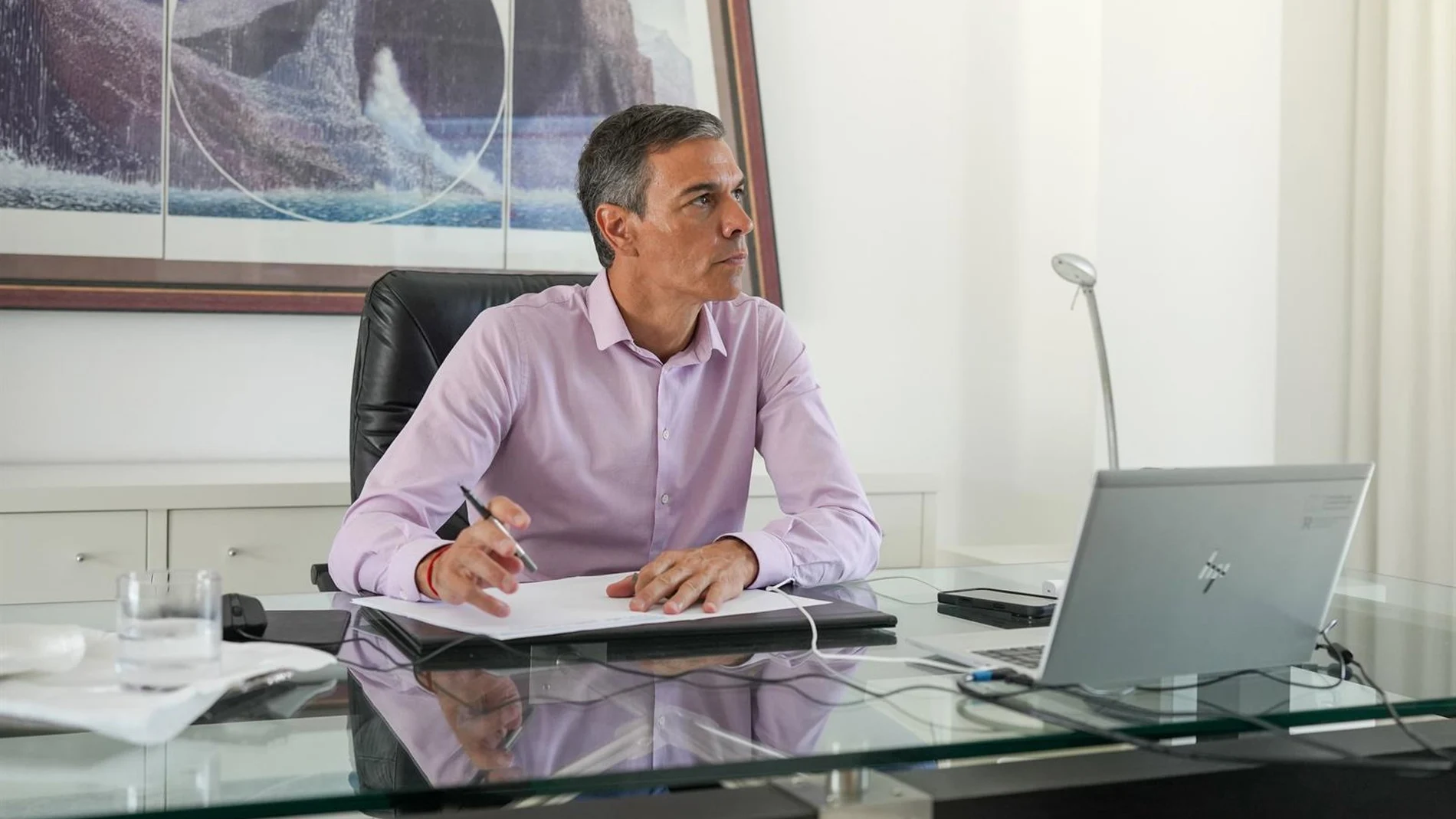 Imagen de archivo a Pedro Sánchez el lunes. Imagen de archivo a Pedro Sánchez el lunes.