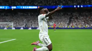 Vinicius Jr celebra su gol ante el Mallorca Vinicius Jr celebra su gol ante el Mallorca