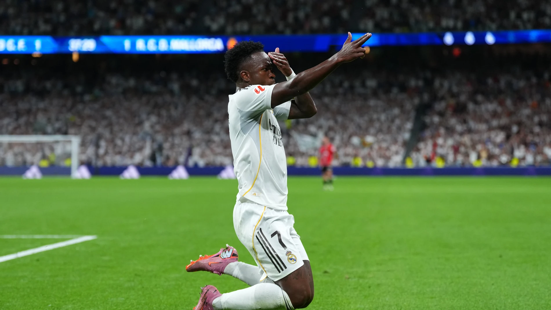 Vinicius Jr celebra su gol ante el Mallorca Vinicius Jr celebra su gol ante el Mallorca