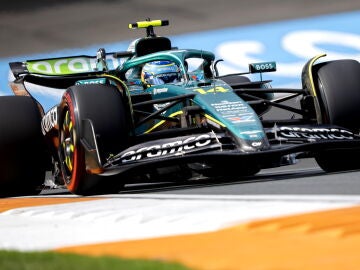 Fernando Alonso en la clasificación del GP de los Países Bajos