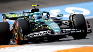 Fernando Alonso en la clasificación del GP de los Países Bajos