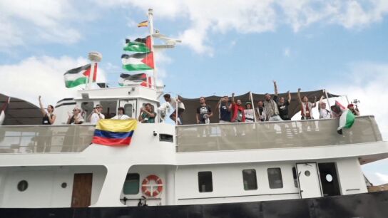 La Flotilla 'Global Sumud' que part&iacute;a hacia Gaza regresa a Barcelona por el mal tiempo