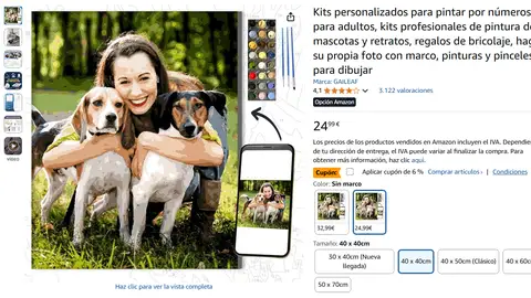 Marco de fotos personalizado con pintura Marco de fotos personalizado con pintura