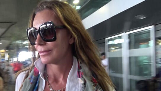 Mar Flores en el aeropuerto