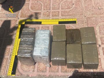 Imagen del alijo de droga que se incautó en la vivienda