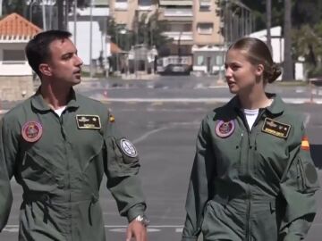 Llegada de la princesa Leonor a la Academia General del Aire
