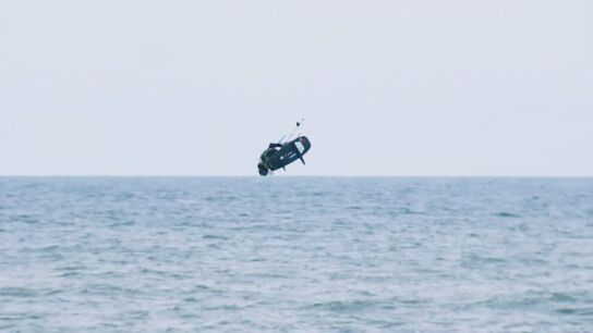 Un competidor en el Mundial de Hydrofoil