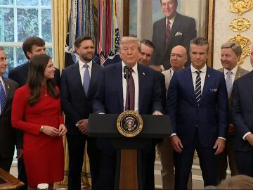 Donald Trump en el Despacho Oval