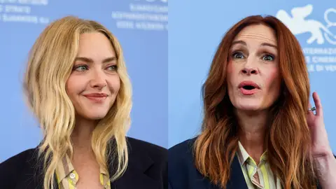 Amanda Seyfried y Julia Roberts con el mismo look en el Festival de Cine de Venecia Amanda Seyfried y Julia Roberts con el mismo look en el Festival de Cine de Venecia
