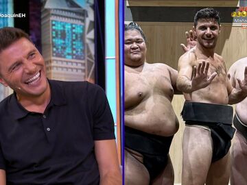 La imagen exclusiva de Joaqu&iacute;n y Susana en El capit&aacute;n en Jap&oacute;n: "Llegue a hacer un combate de sumo"