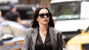 Anne Hathaway rodando El diablo viste de Prada 2