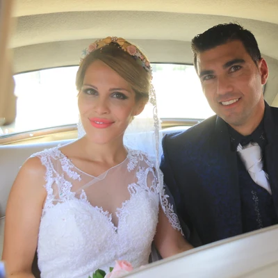 Noelia López y José Antonio Reyes en su boda