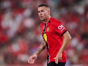 Dani Rodríguez en un partido con el RCD Mallorca
