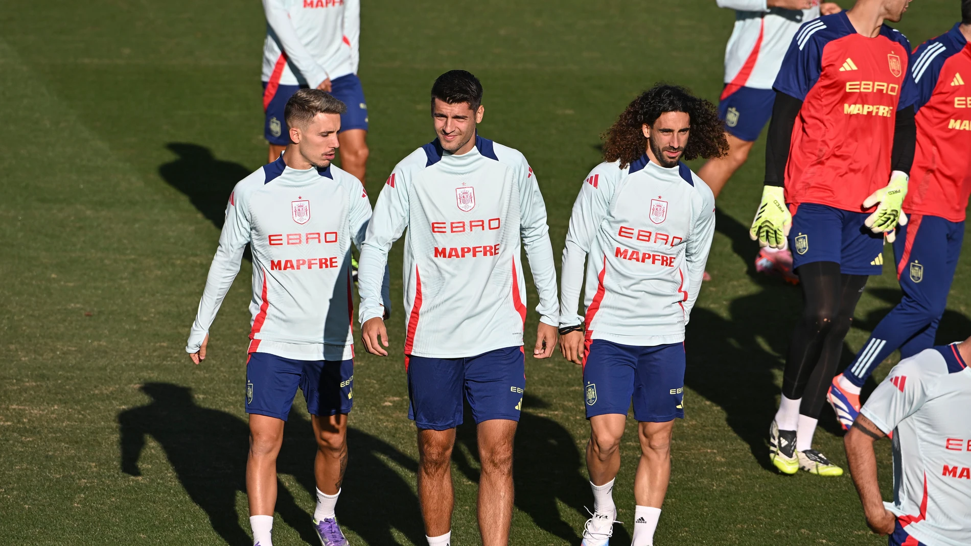Álvaro Morata, en un entrenamiento en Las Rozas Álvaro Morata, en un entrenamiento en Las Rozas