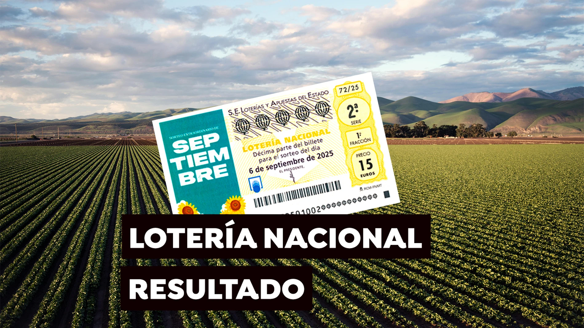 Comprobar resultados del Sorteo Extraordinario de septiembre de la Lotería Nacional de hoy sábado 6 de septiembre 2025 Comprobar resultados del Sorteo Extraordinario de septiembre de la Lotería Nacional de hoy sábado 6 de septiembre 2025
