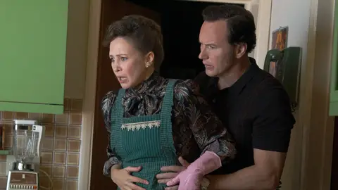 Vera Farmiga y Patrick Wilson como Lorraine y Ed Warren en Expediente Warren: El último rito Vera Farmiga y Patrick Wilson como Ed y Lorraine Warren en Expediente Warren: El último rito