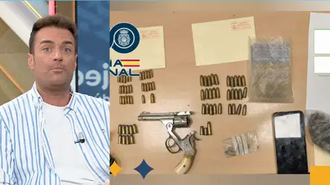 Niño con drogas y revolver Niño con drogas y revolver