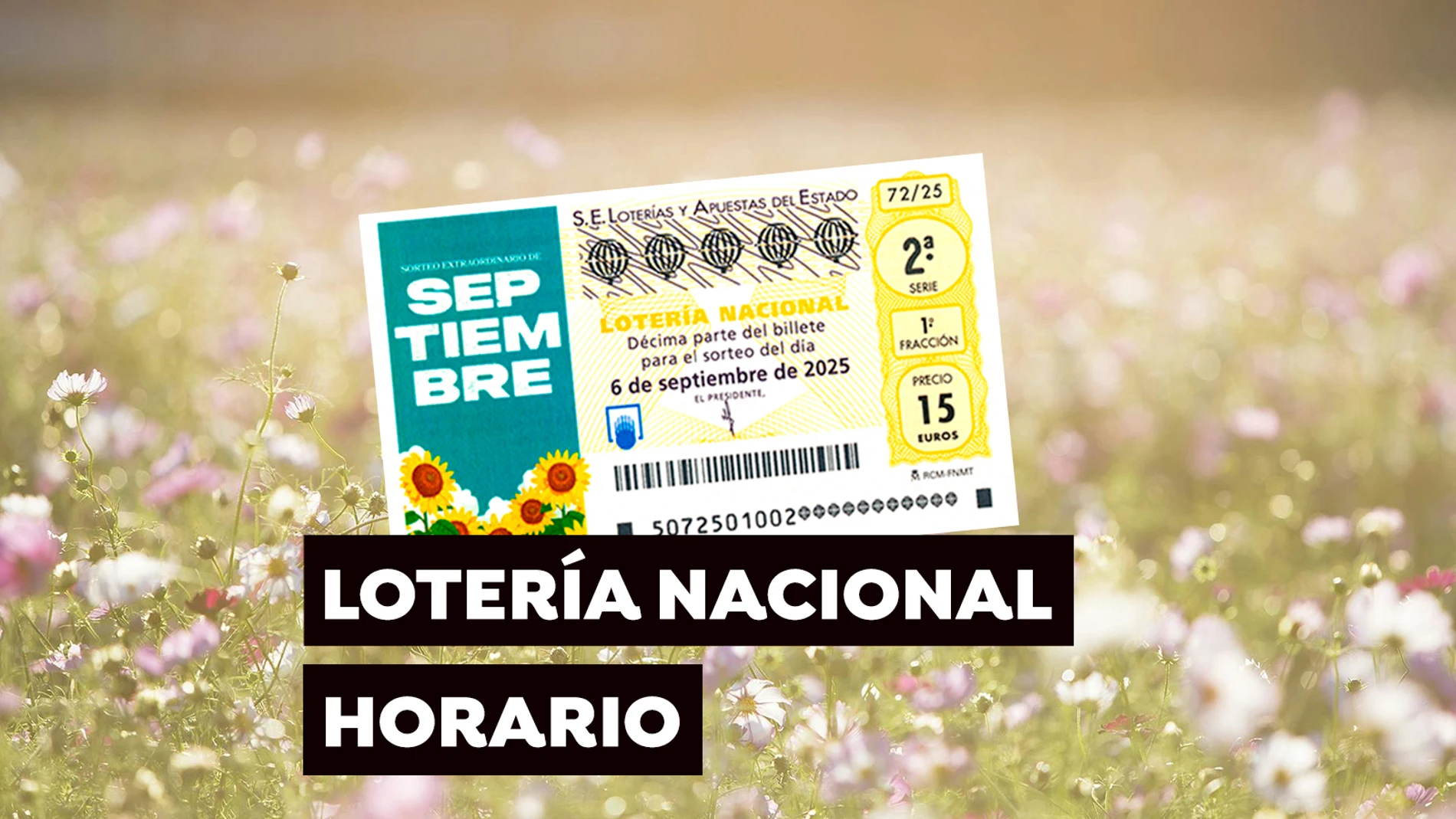 Horario y dónde ver el Sorteo extraordinario de septiembre de la Lotería Nacional del sábado 6 de septiembre 2025 Horario y dónde ver el Sorteo extraordinario de septiembre de la Lotería Nacional del sábado 6 de septiembre 2025