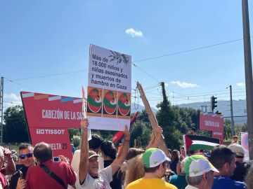 Protestas contra Israel en la etapa 13 de La Vuelta Protestas contra Israel en la etapa 13 de La Vuelta