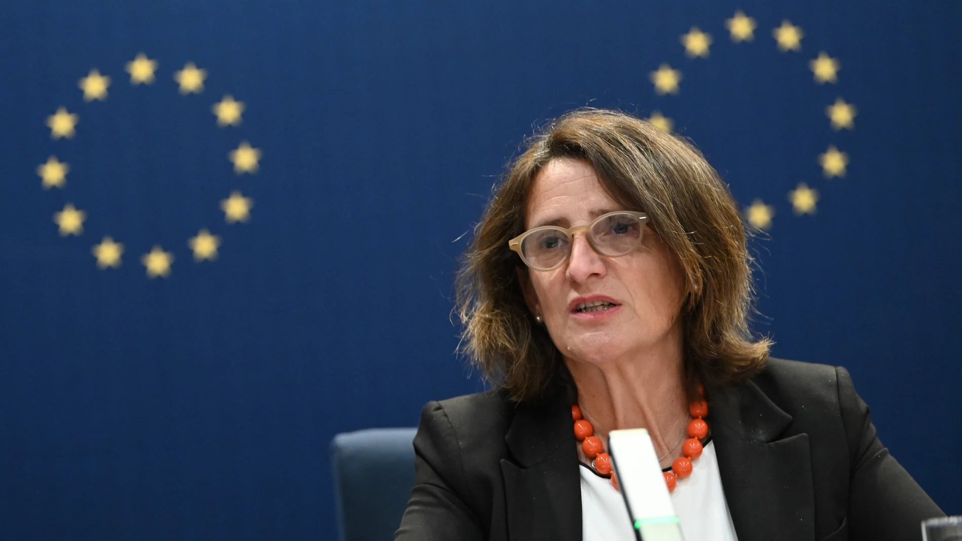 Imagen de archivo de Teresa Ribera, Comisaria de Política de Competencia y Transición Verde de la UE y Vicepresidenta de la Comisión. Imagen de archivo de Teresa Ribera, Comisaria de Política de Competencia y Transición Verde de la UE y Vicepresidenta de la Comisión.