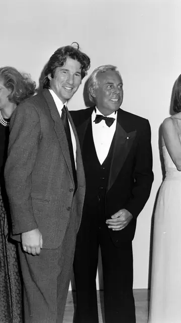 Richard Gere y Giorgio Armani Richard Gere y Giorgio Armani