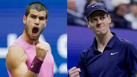 Carlos Alcaraz y Jannik Sinner, finalistas del US Open 2025 Carlos Alcaraz y Jannik Sinner, finalistas del US Open 2025