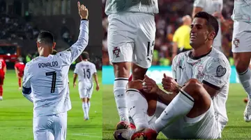 Cristiano Ronaldo y Joao Cancelo Cristiano Ronaldo y Joao Cancelo