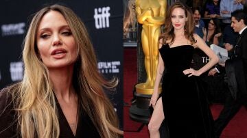 Angelina Jolie recrea su icónica pose de pierna como en los Oscar 2012 en el TIFF