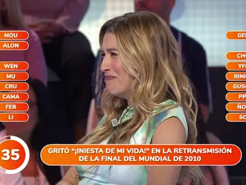 Eva Soriano se marca un “balleno” al estilo Dory, de ‘Buscando a Nemo’, en Pasapalabra Eva Soriano se marca un “balleno” al estilo Dory, de ‘Buscando a Nemo’, en Pasapalabra