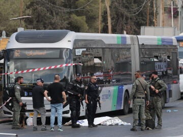 El lugar del ataque en ocurrido en el norte de Jerusalén.