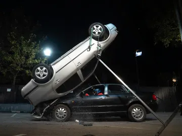 Desafío brutal en El Hormiguero: la voltereta extrema con el coche de Walter Franco Desafío brutal en El Hormiguero: la voltereta extrema con el coche de Walter Franco