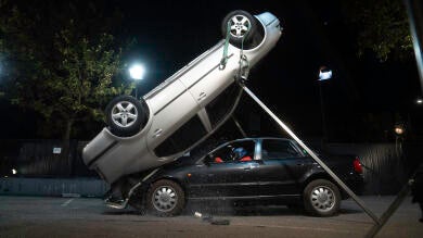 Desafío brutal en El Hormiguero: la voltereta extrema con el coche de Walter Franco
