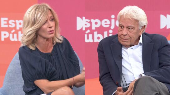 Felipe Gonz&aacute;lez con Susanna Griso.