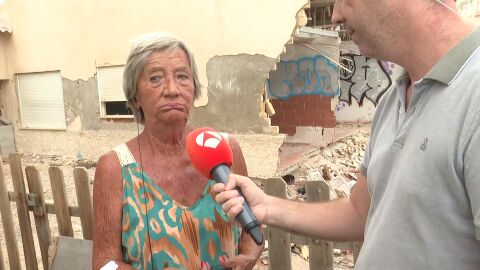 Maruchi, vecina desahuciada de Guardamar