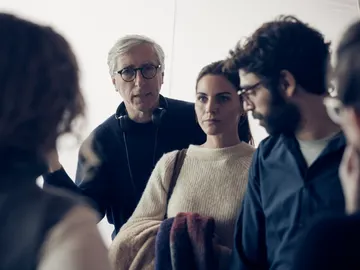 Rodaje de Siempre es Invierno de David Trueba con Amaia Salamanca y David Verdaguer Rodaje de Siempre es Invierno de David Trueba con Amaia Salamanca y David Verdaguer