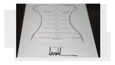 Felicitación Trump a Epstein Felicitación Trump a Epstein