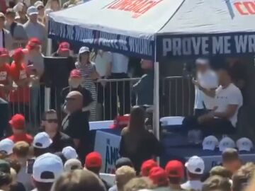 El momento del asesinato a Charlie Kirk
