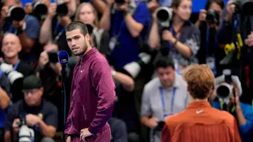 Carlos Alcaraz, tras la final del US Open Carlos Alcaraz, tras la final del US Open