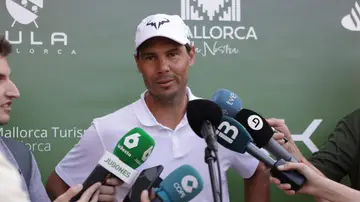 Rafa Nadal atiene a los medios durante 'The Battle of Stars' 2025 Rafa Nadal atiene a los medios durante 'The Battle of Stars' 2025