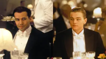Billy Zane y Leonardo DiCaprio en Titanic como Cal y Jack Billy Zane y Leonardo DiCaprio en Titanic como Cal y Jack