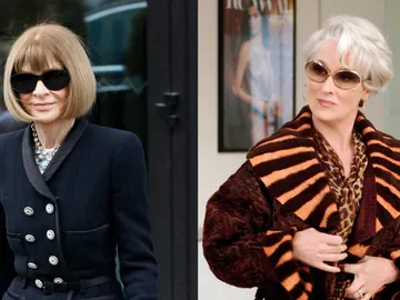 Anna Wintour y Meryl Streep en El diablo viste de Prada Anna Wintour y Meryl Streep en El diablo viste de Prada