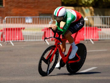 Filippo Ganna, en la etapa 18 de la Vuelta a España 2025