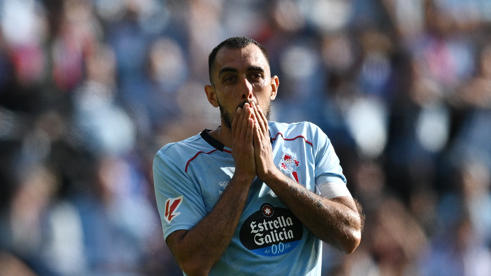 Borja Iglesias, en un partido con el Celta de Vigo Borja Iglesias, en un partido con el Celta de Vigo