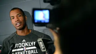 Jason Collins, en una fotografía de febrero de 2014 Jason Collins, en una fotografía de febrero de 2014