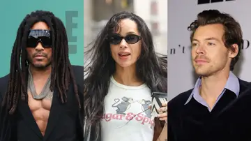 Lenny Kravitz, Zoe Kravitz y Harry Styles Lenny Kravitz, Zoe Kravitz y Harry Styles