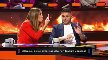 La advertencia de Susana Saborido a Joaquín a la hora de hablar de los exnovios La advertencia de Susana Saborido a Joaquín a la hora de hablar de los exnovios